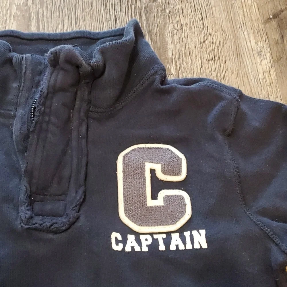 Children's Place C-captian Quarter Zip Sweatershirt Size 5/6 Small